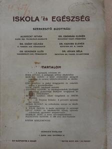 Dr. Perjéssy Kálmán - Iskola és egészség 1935. október [antikvár]