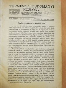 Bogdánfy Ödön - Természettudományi Közlöny 1917. január-december/Pótfüzetek a Természettudományi Közlönyhöz 1917. (nem teljes évfolyam) [antikvár]