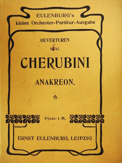 Luigi Cherubini - Ouverture zur Oper Anakreon [antikvár]