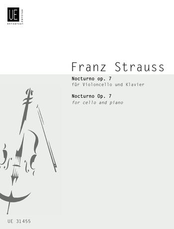 STRAUSS, FRANZ - NOCTURNO OP.7, VIOLONCELLO UND KLAVIER