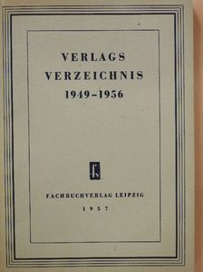 Verlags-verzeichnis 1949-1956 [antikvár]