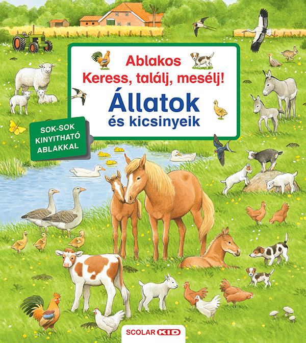 Susanne Gernhäuser - Ablakos Keress, találj, mesélj! - Állatok és kicsinyeik