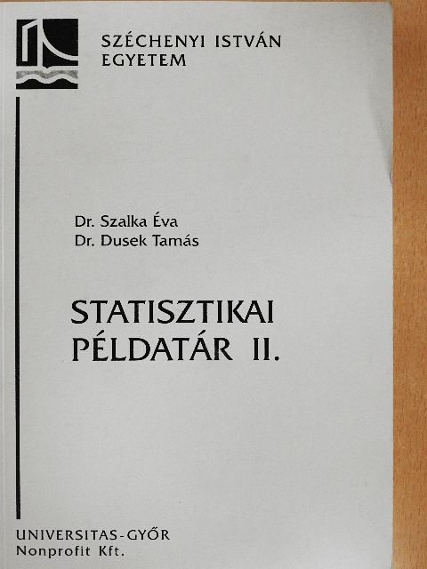 Dr. Dusek Tamás - Statisztikai példatár II. [antikvár]