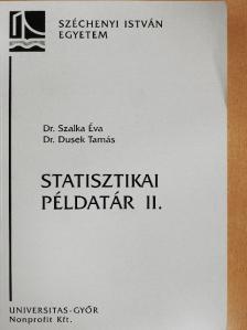 Dr. Dusek Tamás - Statisztikai példatár II. [antikvár]