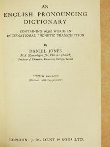 Dr. Daniel Jones - An English Pronouncing Dictionary [antikvár]