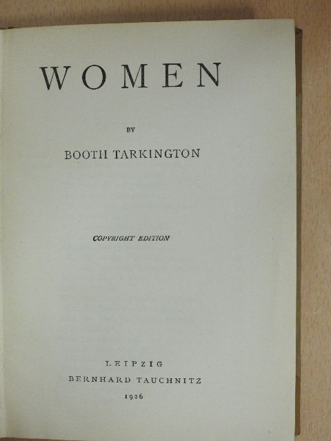 Booth Tarkington - Women [antikvár]