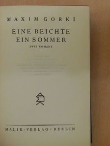 Maxim Gorki - Eine Beichte/Ein Sommer [antikvár]