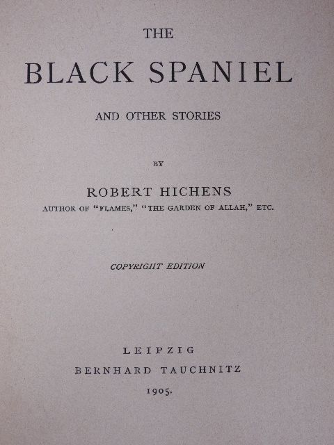 Robert Hichens - The Black Spaniel [antikvár]