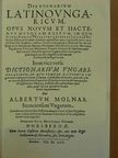 Szenci Molnár Albert - Dictionarium Latinoungaricum [antikvár]