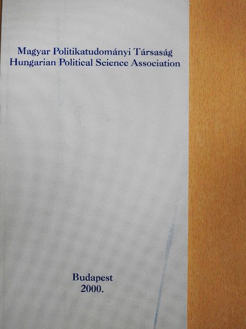 Magyar Politikatudományi Társaság [antikvár]
