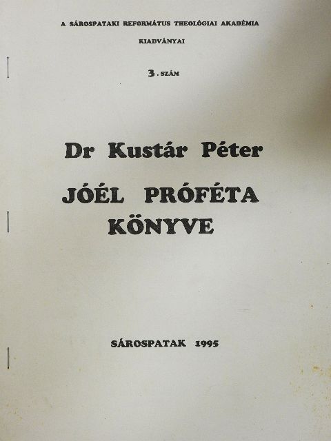 Börzsönyi József - Jóél próféta könyve [antikvár]
