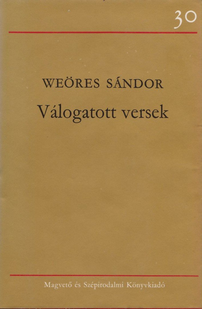 WEÖRES SÁNDOR - Válogatott versek - Weöres Sándor [antikvár]
