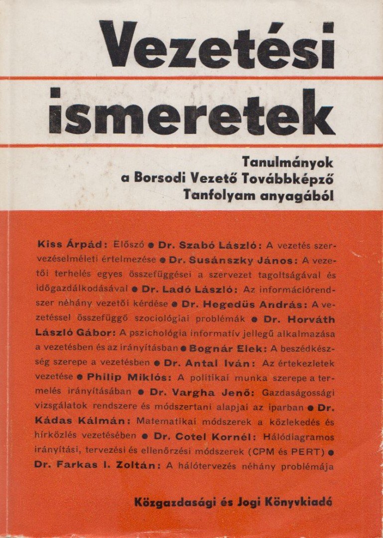 Dr. Susánszky János - Vezetési ismeretek [antikvár]