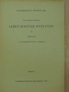 Dr. Temesi Mihály - Leíró magyar nyelvtan II/1/c [antikvár]