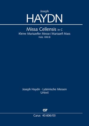 HAYDN JOSEPH - MISSA CELLENSIS IN C. KLEINE MARIAZELLER MESSE (MISSA NR.8) KLAVIERAUSZUG