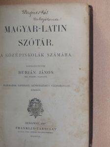 Magyar-latin szótár [antikvár]