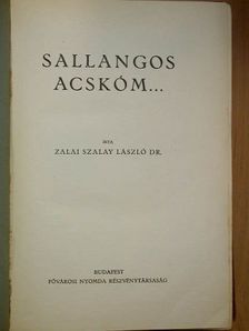 Dr. Zalai Szalay László - Sallangos acskóm... [antikvár]