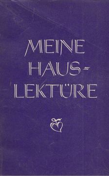 Meine Hauslektüre [antikvár]