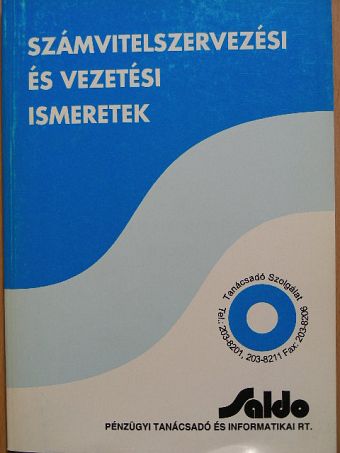 Dr. Horváth Imréné - Számvitelszervezési és vezetési ismeretek [antikvár]