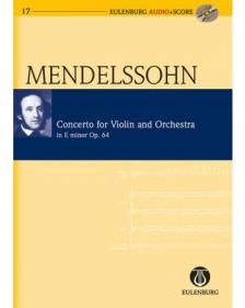 MENDELSSOHN - CONCERTO FOR VIOLIN AND ORCHESTRA OP.64 E MINOR POCKET SCORE + CD