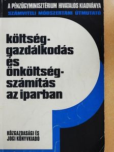 Alapi István - Költséggazdálkodás és önköltségszámítás az iparban [antikvár]