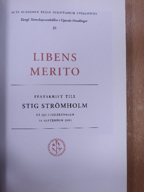 Bertil Bengtsson - Libens Merito [antikvár]
