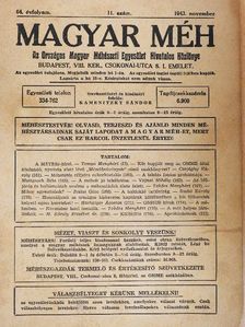 Csajághy Károly - Magyar Méh 1943. november [antikvár]