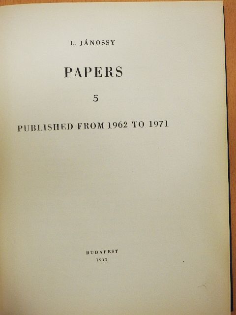 A. Werner - Papers 5. [antikvár]