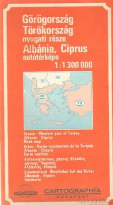 Ajtay Ágnes, Bíró Géza - Görögország, Törökország nyugati része - Albánia, Ciprus autótérképe [antikvár]