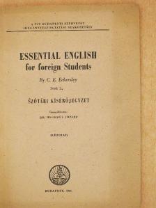 C. E. Eckersley - Essential English for Foreign Students 1. [antikvár]