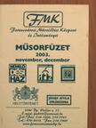 Ferencvárosi Művelődési Központ és Intézményei Műsorfüzet 2003. november, december [antikvár]