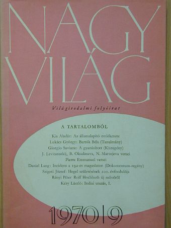 Daniel Lang - Nagyvilág 1970. szeptember [antikvár]