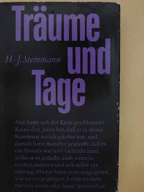 Hans-Jürgen Steinmann - Träume und Tage [antikvár]