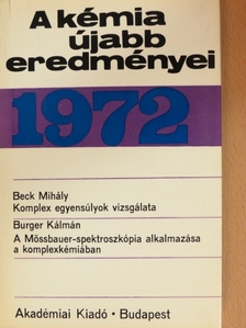 Beck Mihály - A kémia újabb eredményei 9. [antikvár]