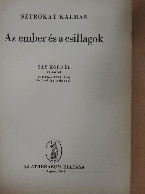 Sztrókay Kálmán - Az ember és a csillagok [antikvár]
