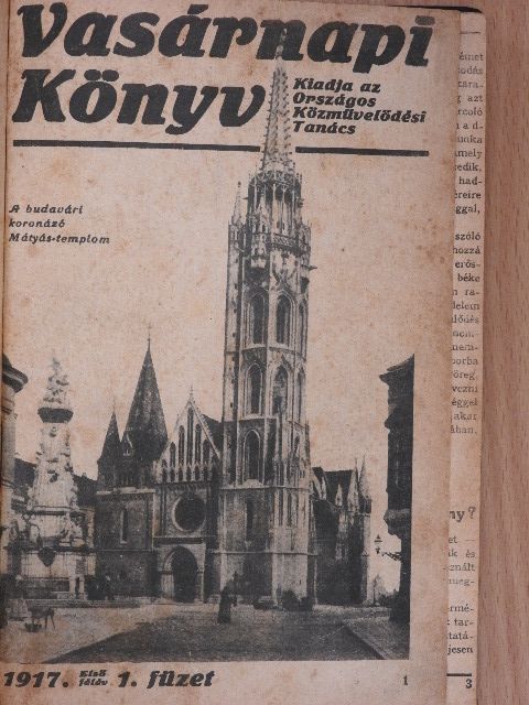 Vasárnapi Könyv 1917. (nem teljes évfolyam) I-II. [antikvár]