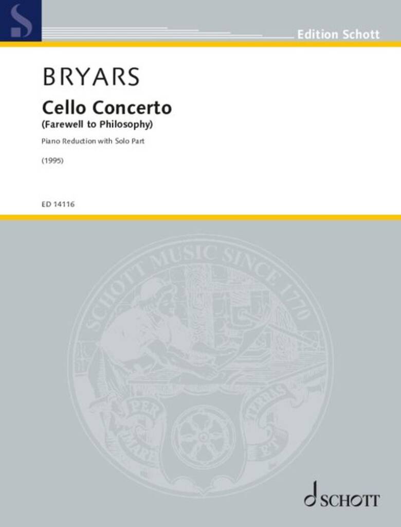 BRYARS - CELLO CONCERTO ( FAREWELL TO PHILOSOPHY)