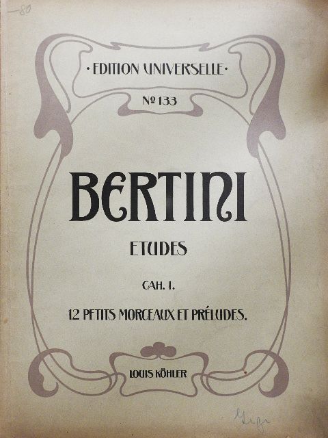 H. Bertini - Clavier Etuden I. [antikvár]
