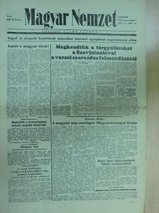 Kemény András - Magyar Nemzet 1956. november 1. [antikvár]