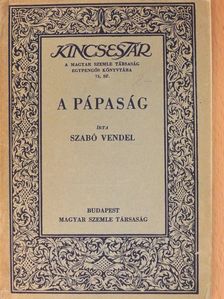 Szabó Vendel - A pápaság [antikvár]