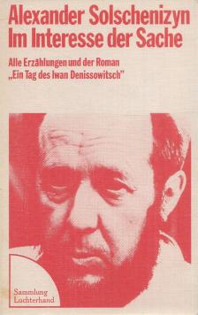 Solschenizyn, Alexander - Im Interesse der Sache [antikvár]