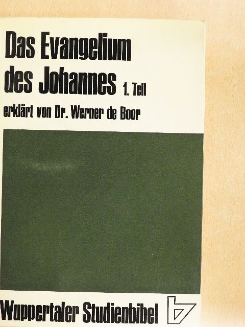 Das Evangelium des Johannes 1. [antikvár]