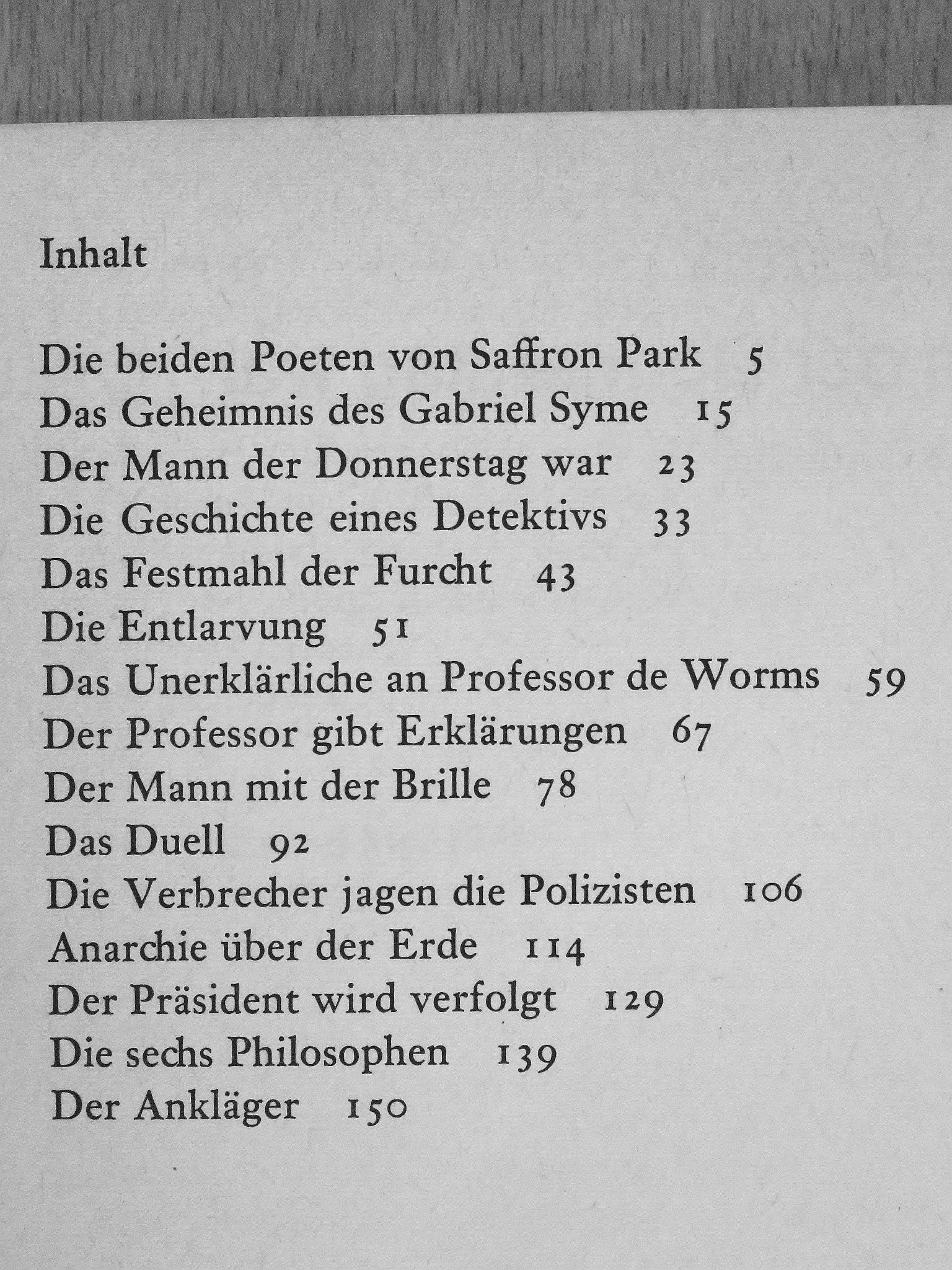 G. K. Chesterton - Der Mann der Donnerstag war [antikvár]