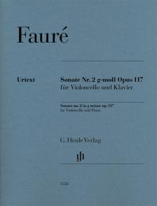 FAURÉ - SONATE NR.2 G-MOLL OP.117 FÜR VIOLONCELLO UND KLAVIER