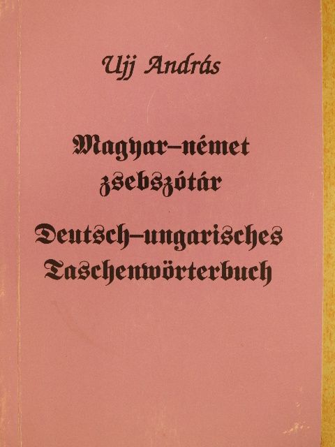 Ujj András - Magyar-német zsebszótár [antikvár]