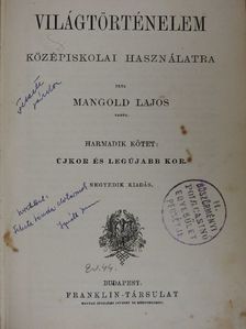 Mangold Lajos - Világtörténelem III. [antikvár]