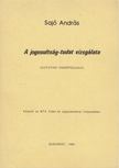 SAJÓ ANDRÁS - A jogosultság-tudat vizsgálata [antikvár]