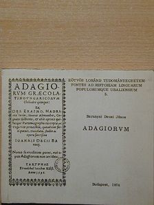 Baranyai Decsi János - Adagiorum [antikvár]
