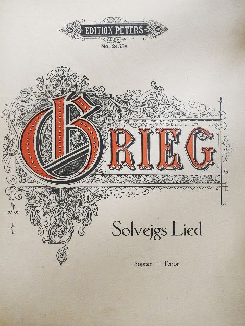 Edvard Grieg - Beliebte Lieder für eine Singstimme und Klavier [antikvár]