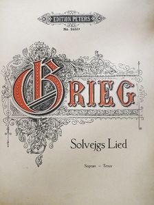 Edvard Grieg - Beliebte Lieder für eine Singstimme und Klavier [antikvár]